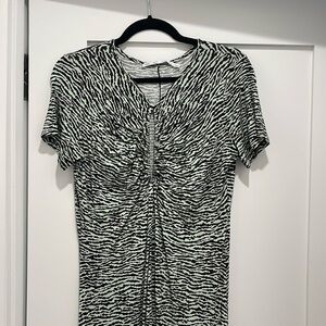 PROENZA SCHOULER WHITE LABEL
Zebra-print jersey midi dress